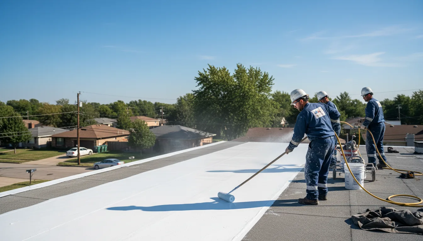 Commercial roof coating in Logan, KS near me